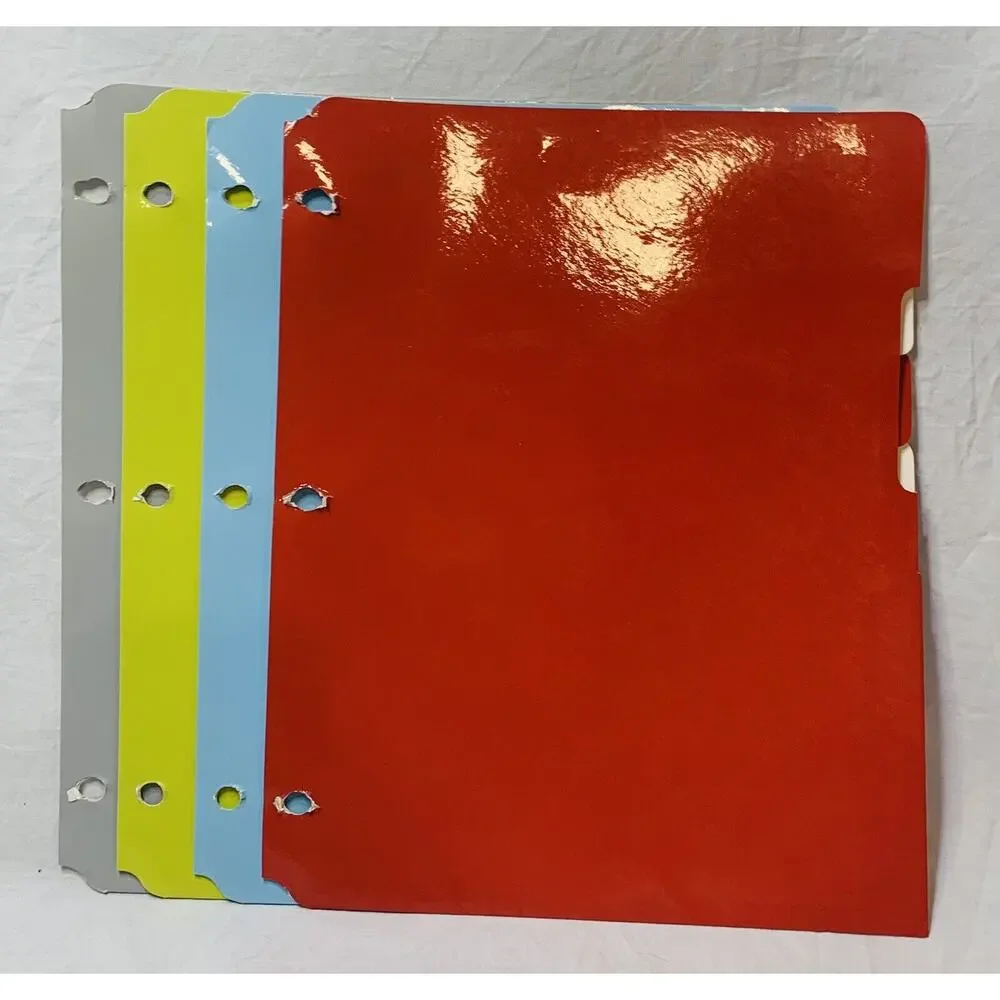 Case It 3 Ring Binder Buddies Tri-Pocket Dividers Multi Color Folders Divider CD